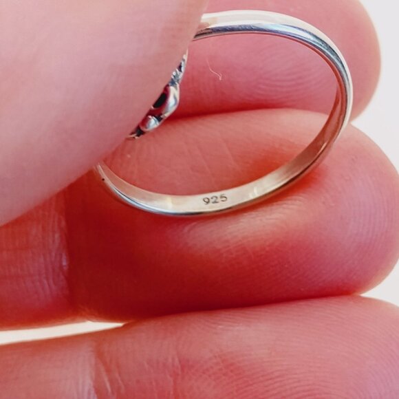 Green Emerald Valley Sterling Silver Ring Size 8.5 Southwest - Picture 5 of 8